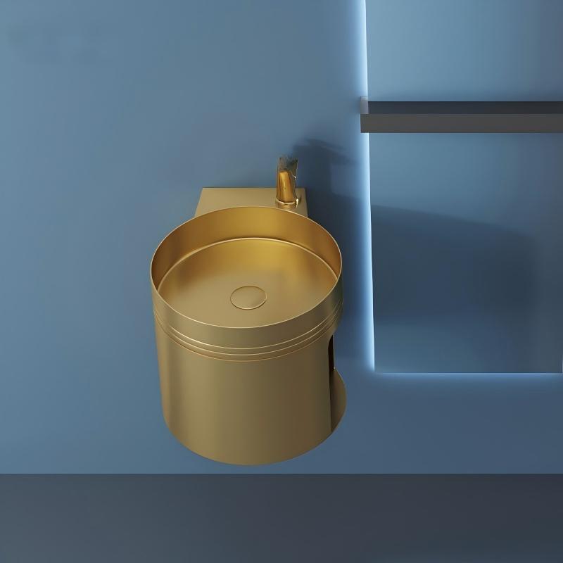 Wall mounted stainless steel sink