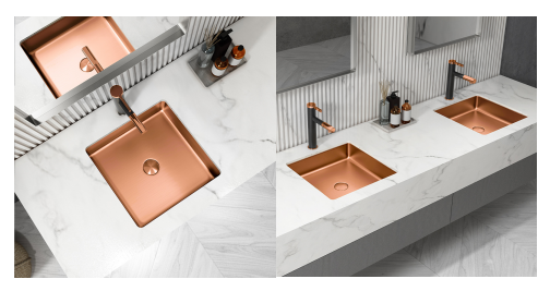 Commercial stainless steel countertop sink