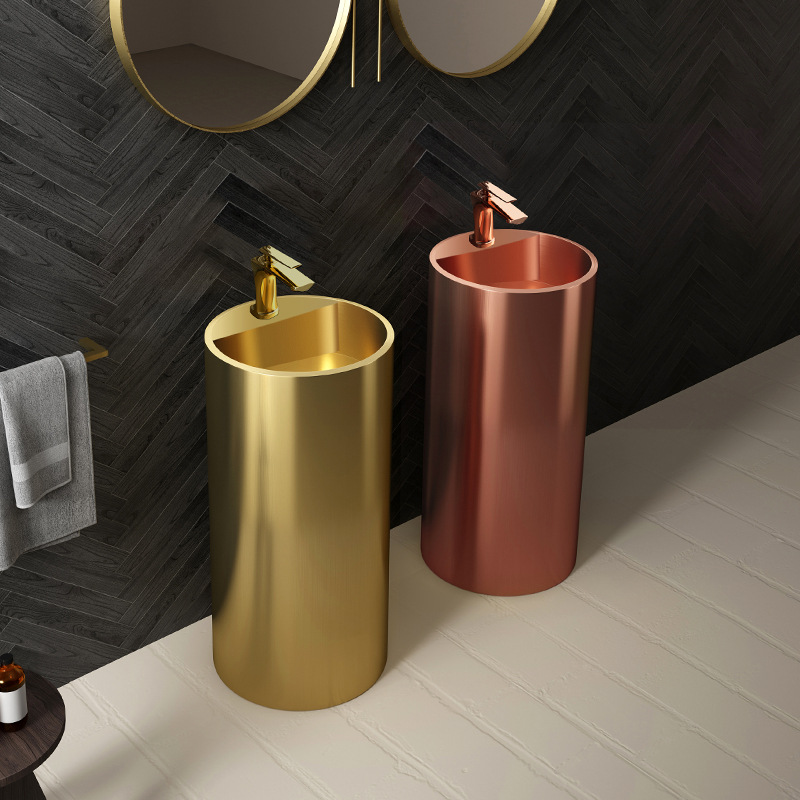 Stainless steel free standing sink